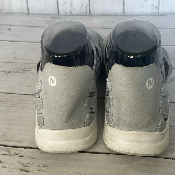 Grey Merrell Flora Kye Woven Slip-On Sandal Sneaker - Picture 4 of 10